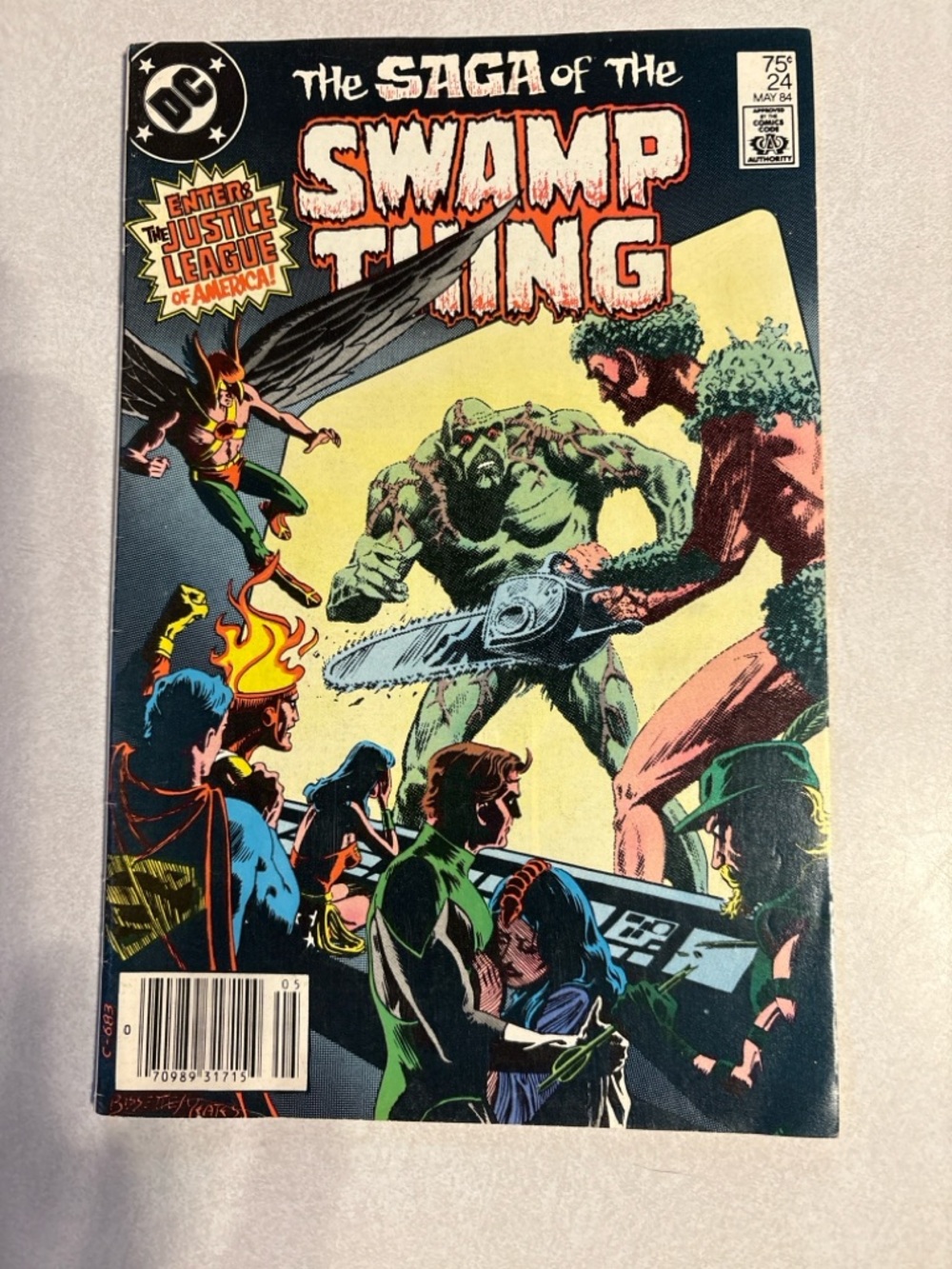 Saga of the Swamp Thing #24 (1984)DC Comic Alan Moore Justice League Appearance